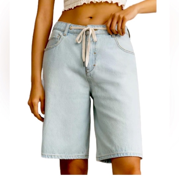Pilcro Pants - Pilcro Anthropologie NWOT Light Blue Denim Women's Shorts size 30